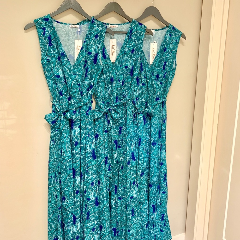 LAST ONE! NWT Tropical Leaf Print Maxi Dress - Picture 6 of 8